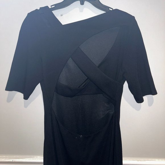 Bailey44 Ponte short sleeve criss cross back black large - Picture 2 of 12